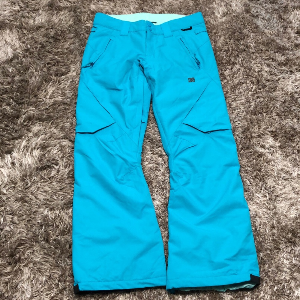 DC Snowboarding/Ski pants teal blue, size large